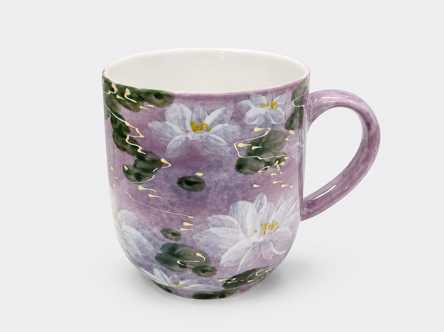 Hand-Painted Botanical Ceramic Mug  300ml Coffee & Tea Mug