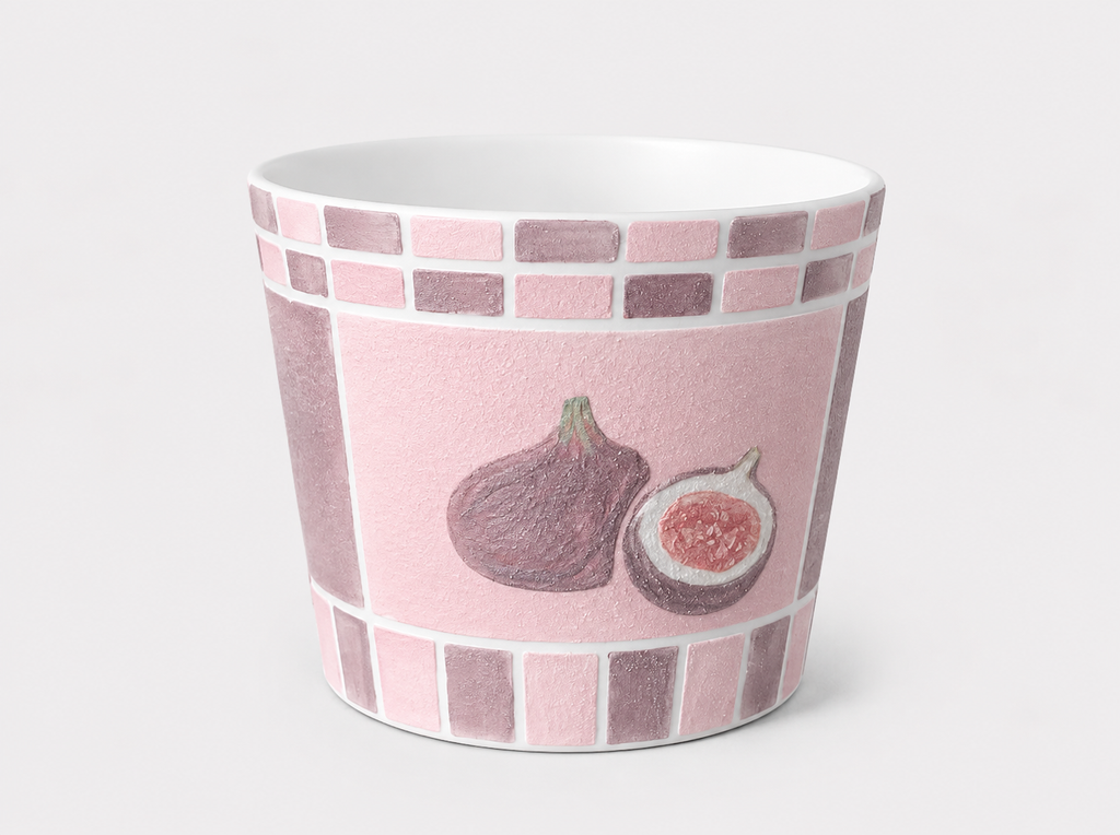 Blush Orchard Hand-Painted Mineral Art Ceramic Cup – 200 ml