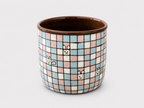 Artist Collection Animal Details Black Pottery Pastel Mosaic Cup