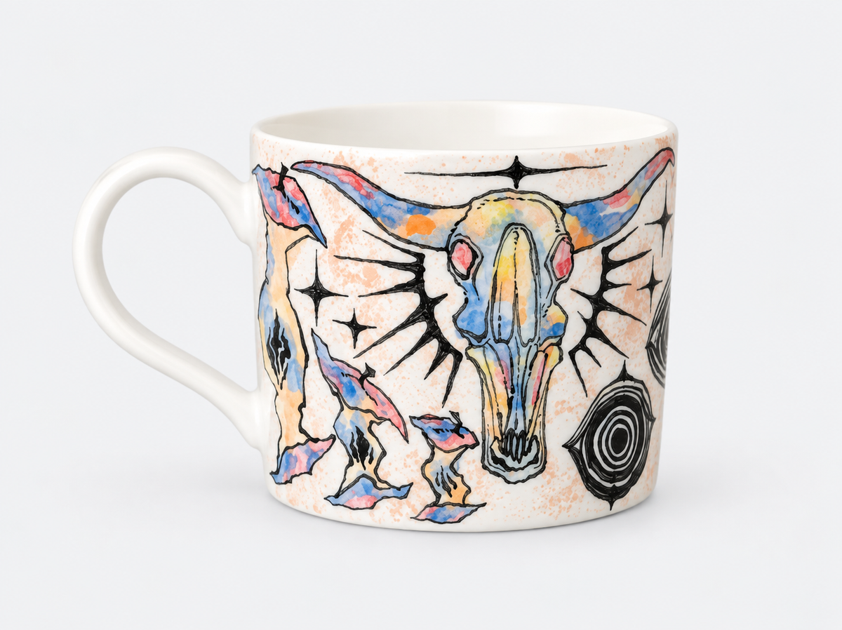 Wild Reverie Hand-Painted Ceramic Mug – Limited Artist Edition