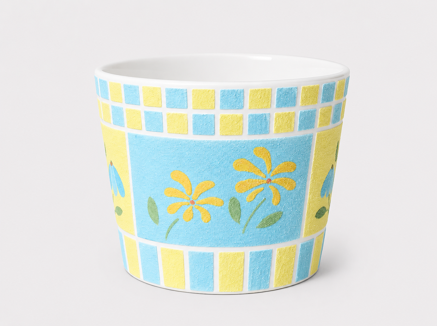 Sunlit Meadow Hand-Painted Mineral Art Ceramic Cup – 200 ml
