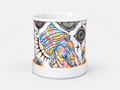 Whispers of the Deep Hand-Painted Ceramic Cup with Stand – Limited Artist Edition