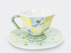 Buttercup Patchwork Handmade Mineral Cup & Saucer