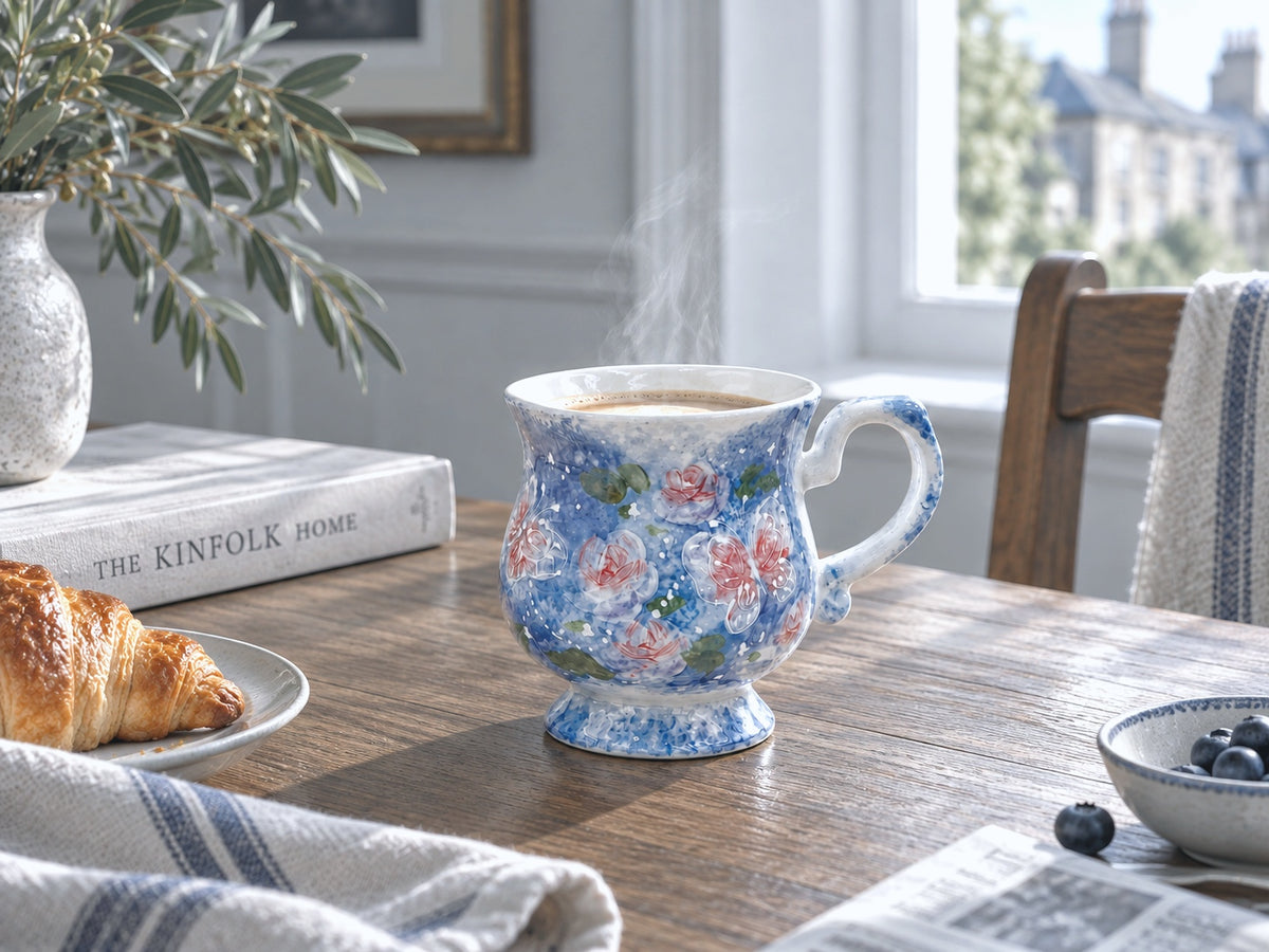 Butterfly Garden Handmade Ceramic Mug