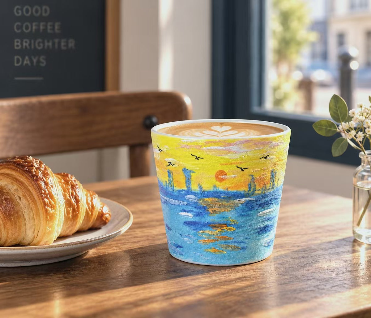 Golden Horizon Handmade Mineral Ceramic Cup
