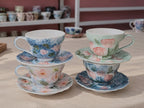 Blossom Garden Handmade Ceramic Cup & Saucer