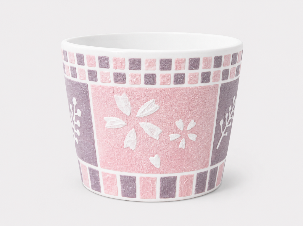 Lavender Blush Hand-Painted Mineral Art Ceramic Cup – 200 ml