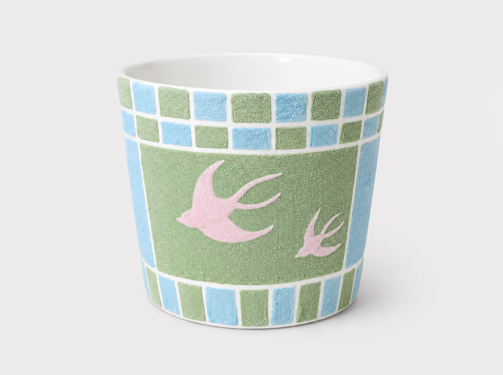 Between Sky & Water Hand-Painted Mineral Art Ceramic Cup – 200 ml