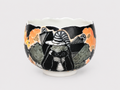 Garden Wanderer Hand-Painted Petal Rim Ceramic Cup – Limited Artist Edition