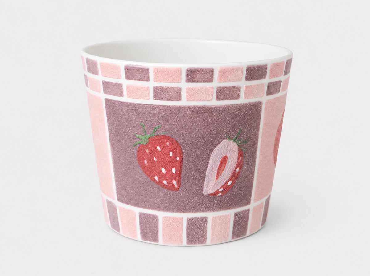 Sweet Harvest Hand-Painted Mineral Art Ceramic Cup – 200 ml