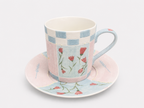 Blossom Cottage Handmade Mineral Ceramic Cup & Saucer Set