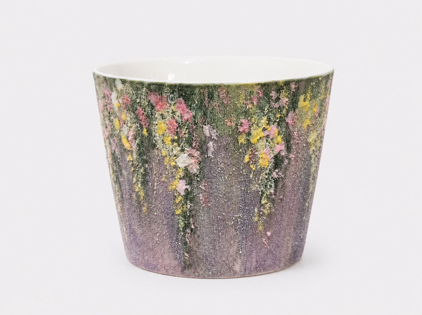 Twilight Garden Hand-Painted Mineral Art Ceramic Cup – 200 ml