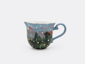 Hand-painted Landscape Ceramic Cup Whimsical Underglaze Illustration Mug
