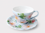 Blossom Garden Handmade Ceramic Cup & Saucer