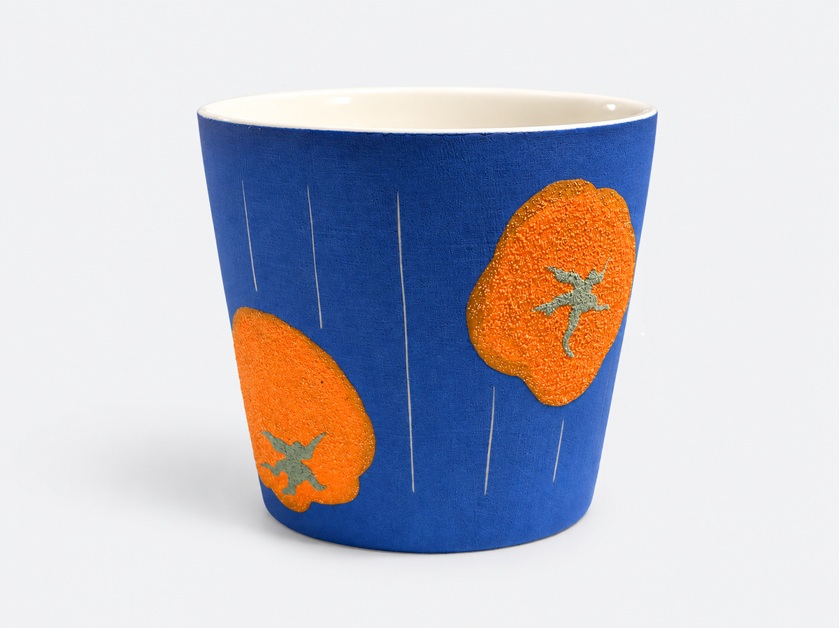 Persimmon Mineral Glaze Translucent Jade Clay Cup – Artist Series, 250ml