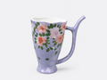 Hand-painted Lilac Ceramic Straw Mug Underglaze Rose Sip Cup