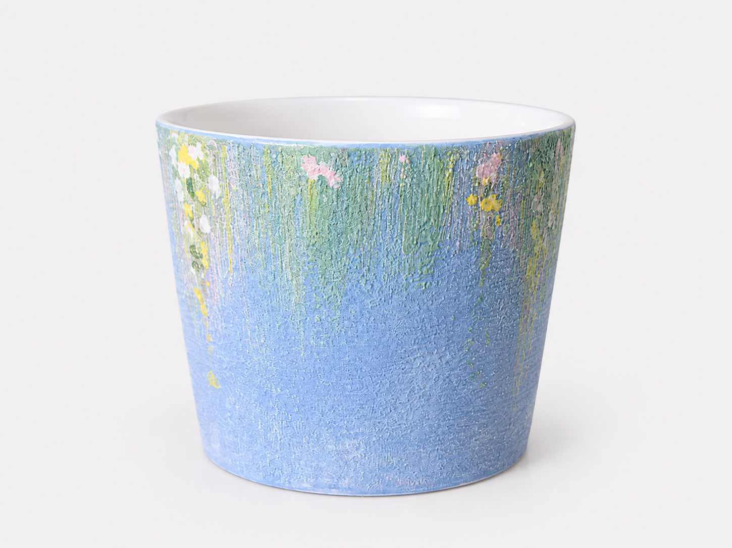 Wildflower Haze Hand-Painted Mineral Art Ceramic Cup – 200 ml