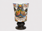 Nocturnal Reverie Hand-Painted Pedestal Ceramic Cup