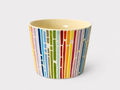Artist Collection Hand-Painted Rainbow Raised Stripe Ceramic Mug – 300ml