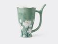 Hand-painted Sage Green Ceramic Mug Underglaze Sip Handle Coffee Cup